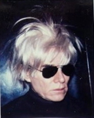 Andy Warhol. Self-portrait in fright wig.