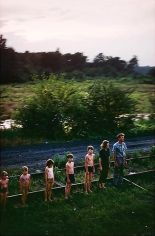 Paul Fusco. Untitled from RFK Funeral Train (Family in Descending Order)