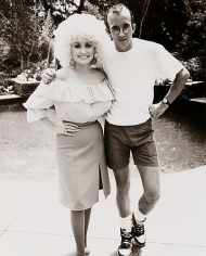 Keith Haring and Dolly Parton, 1985.