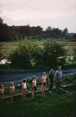Paul Fusco. Untitled from RFK Funeral Train (family in descending order). 1968/printed in 2010.