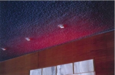 William Eggleston. UNTITLED (RED LIGHTS ON BLUE CEILING, HOLLYWOOD, CALIFORNIA.)  2001.