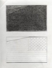 Two Flags, Rudolph Burckhardt, 8x10 Silver Gelatin Print