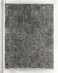 Grey Numbers, 8x10 inch Silver Gelatin Print
