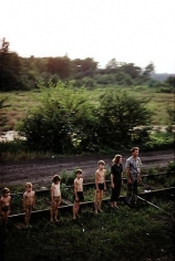 Paul Fusco. Untitled from RFK Funeral Train.  1968 / printed 2008.  Cibachrome.  36 x 24 inches.