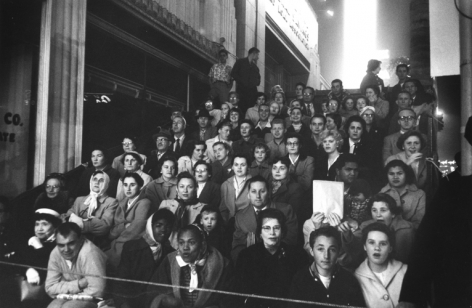 Fans at a movie premier, &nbsp;Los Angeles. 1955, 11 x 14 inch gelatin silver print