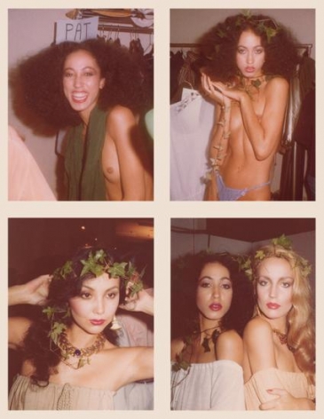  Before the Yves St. Laurent Show, November 1977, 	Four&nbsp;4.5 x 3.25 inch unique vintage Kodak prints