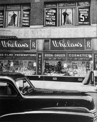 Brett Weston, Whelan&#039;s Drug Store, New York. 1944