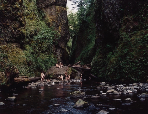 Oneonta Gorge, Log Jammed, 2007, 30 x 40 in.
