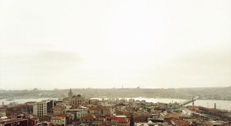  Galata, Istanbul, From the series Horizons, 2007, 	12 x 22&quot; C-Print