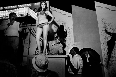  Lena on the Bally Box, Essex Junction, VT, 1973, 	From &ldquo;Carnival Strippers&rdquo;&nbsp;