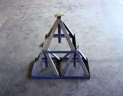 Blue Pyramid. 30 x 40 inches