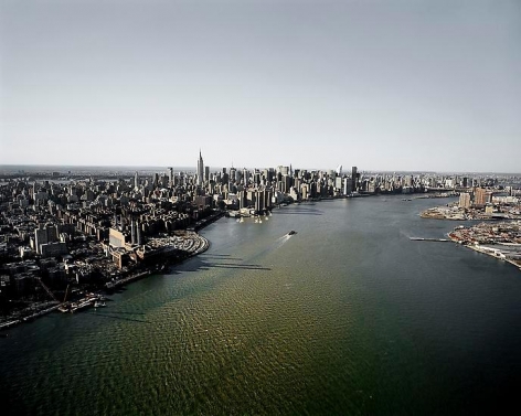  Michael Light, 	Manhattan and the East River Looking Northwest, 14th Street ConEd Generating Station at Left, NY, 2007
