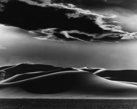 Brett Weston, Dunes and Clouds, Shoshone. 1969