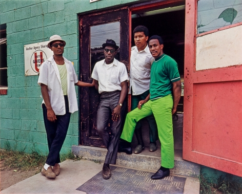 Four Young Men, Washington D.C.&nbsp;1975, 16 x 20 inch dye transfer print