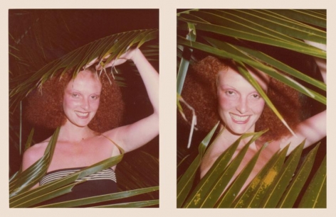  Grace Coddington. 1975, 	Two&nbsp;4.5 x 3.25 inch unique vintage Kodak prints