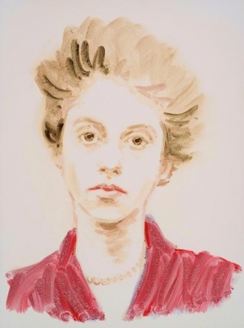  Diane Arbus.&nbsp; From the series &quot;The History of Art&quot;.&nbsp; Oil on paper.&nbsp; 16 x 12 inches.